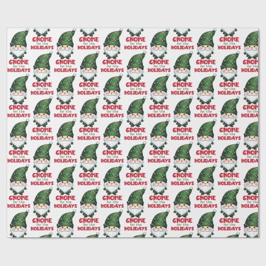Gnome für den Urlaub Funny & Adorge Weihnachten Geschenkpapier (Flach)