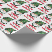Gnome für den Urlaub Funny & Adorge Weihnachten Geschenkpapier (Ecke)