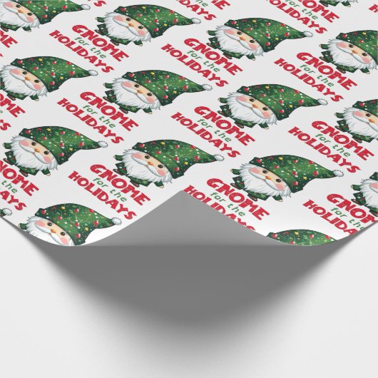 Gnome für den Urlaub Funny & Adorge Weihnachten Geschenkpapier (Ecke)