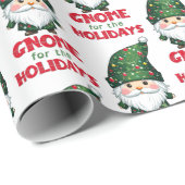 Gnome für den Urlaub Funny & Adorge Weihnachten Geschenkpapier (Rolleneckpunkt)