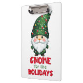Gnome für den Urlaub Funny & Adorge Weihnachten Klemmbrett (Links)