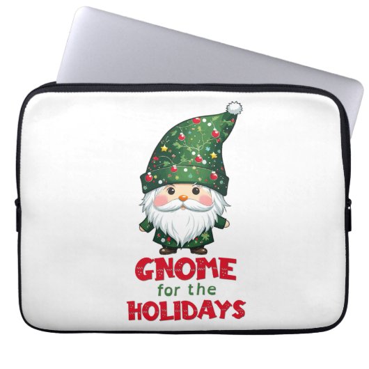 Gnome für den Urlaub Funny & Adorge Weihnachten Laptopschutzhülle (Vorderseite)
