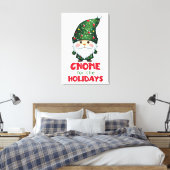 Gnome für den Urlaub Funny & Adorge Weihnachten Leinwanddruck (Insitu (Schlafzimmer))