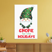 Gnome für den Urlaub Funny & Adorge Weihnachten Leinwanddruck (Insitu (Wohnzimmer))