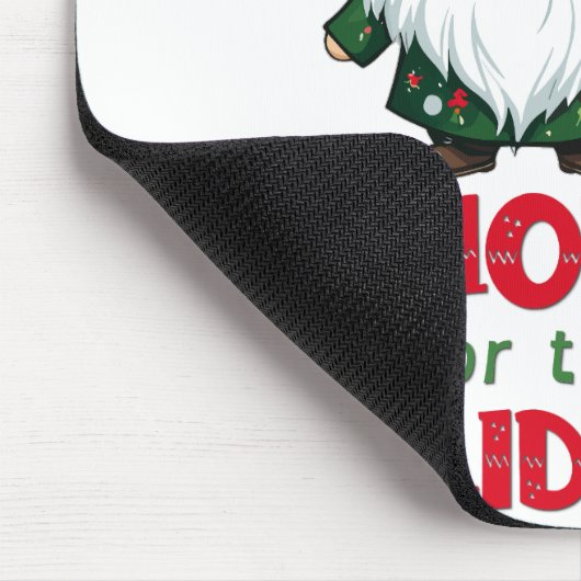 Gnome für den Urlaub Funny & Adorge Weihnachten Mousepad (Ecke)
