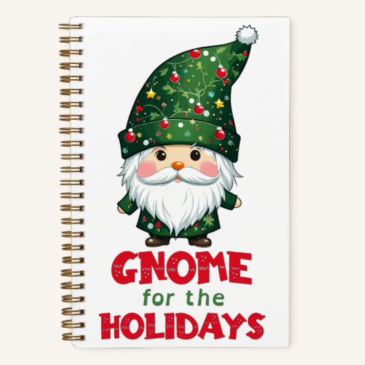 Gnome für den Urlaub Funny & Adorge Weihnachten Notizblock (Vorderseite)