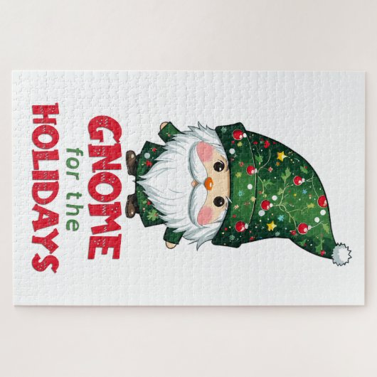 Gnome für den Urlaub Funny & Adorge Weihnachten Puzzle (Horizontal)