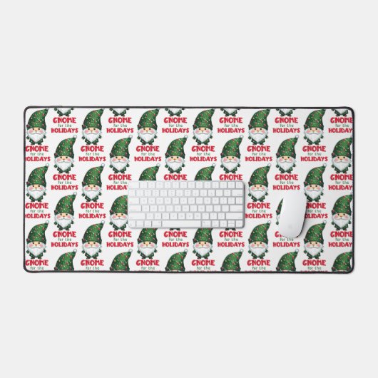 Gnome für den Urlaub Funny & Adorge Weihnachten Schreibtischunterlage (Tastatur & Maus)