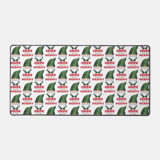 Gnome für den Urlaub Funny & Adorge Weihnachten Schreibtischunterlage (Vorderseite)