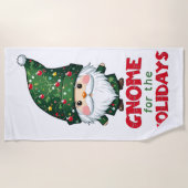 Gnome für den Urlaub Funny & Adorge Weihnachten Strandtuch (Vorderseite)