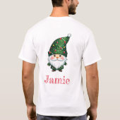 Gnome für den Urlaub Funny & Adorge Weihnachten T-Shirt (Rückseite)
