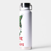 Gnome für den Urlaub Funny & Adorge Weihnachten Trinkflasche (Rückseite)