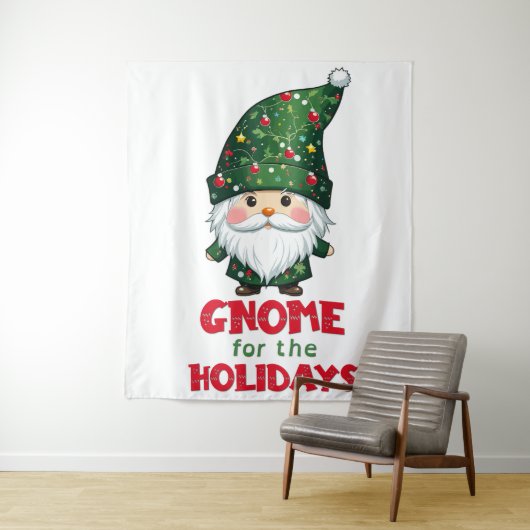 Gnome für den Urlaub Funny & Adorge Weihnachten Wandteppich (Beispiel)