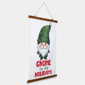 Gnome für den Urlaub Funny & Adorge Weihnachten Wandteppich Mit Holzrahmen (Gewinkelt)
