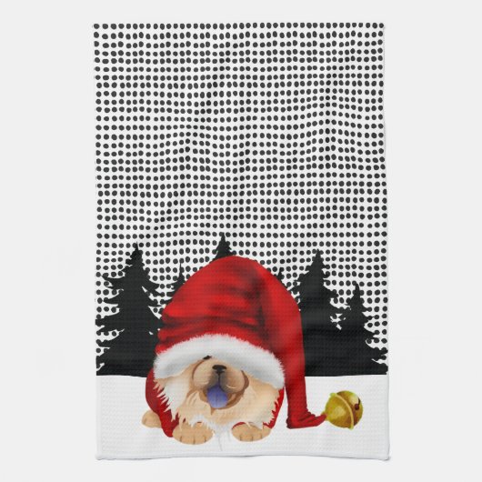 GNOME FÜR DIE    CHOWLIDAYSRED CHOW - Küchentuch (Vertikal)