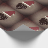 Gnome für die Feiertage Geschenkpapier (Ecke)