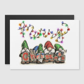 Gnome für die Ferien Magnetkarte (Vorne/Hinten)