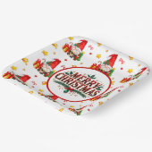 Gnome für die Ferien Pappteller (Gewinkelt)