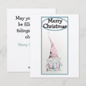 Gnome für die Urlaubskarte Feiertagskarte (Vorne/Hinten)