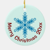 Gnome für die Weihnachtsfarben Keramik Ornament (Hinten)