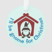 Gnome für die Weihnachtsfarben Ornament (Vorderseite)