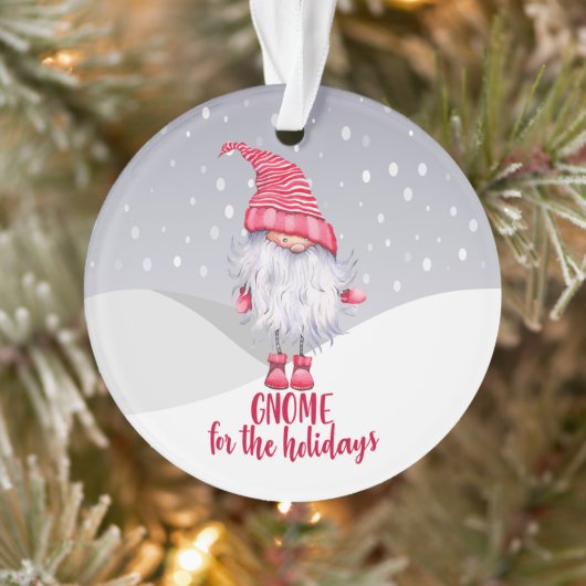 Gnome für die Weihnachtsfeiertage Ornament (Baum)