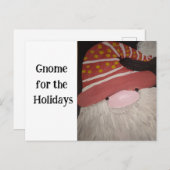 Gnome für die Weihnachtskarte Postkarte (Vorne/Hinten)