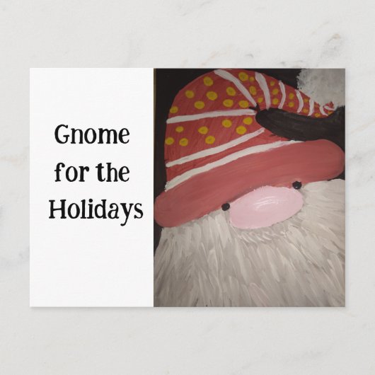 Gnome für die Weihnachtskarte Postkarte (Vorderseite)