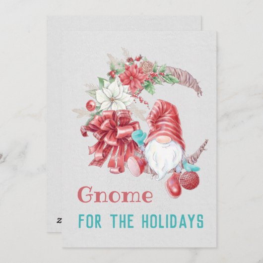Gnome für Feiertage Feiertagskarte (Vorne/Hinten)