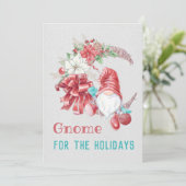 Gnome für Feiertage Feiertagskarte (Stehend Vorderseite)