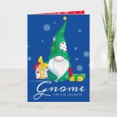 Gnome für Feiertage Feiertagskarte (Vorderseite)