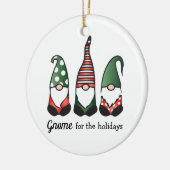 Gnome für Ferien Keramik Ornament (Links)