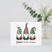 Gnome für Ferien Postkarte (Stehend Vorderseite)