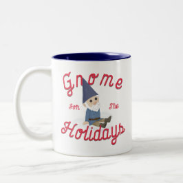 Gnome für Ferien Zweifarbige Tasse