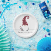 Gnome für Holidays skandinavisches Design Pappteller (Party)