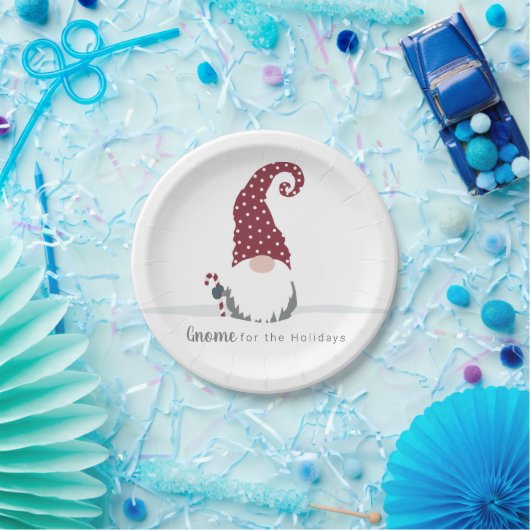 Gnome für Holidays skandinavisches Design Pappteller (Party)