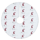 Gnome für Holidays skandinavisches Design Polyester Weihnachtsbaumdecke (Vorderseite)