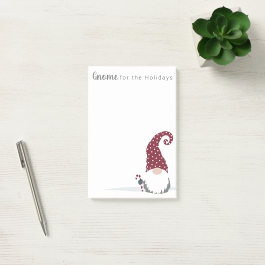 Gnome für Holidays skandinavisches Design Post-it Klebezettel (Büro)