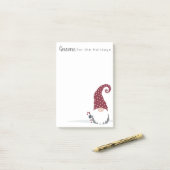 Gnome für Holidays skandinavisches Design Post-it Klebezettel (Auf Schreibtisch)