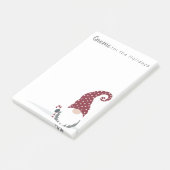 Gnome für Holidays skandinavisches Design Post-it Klebezettel (angewinkelt)