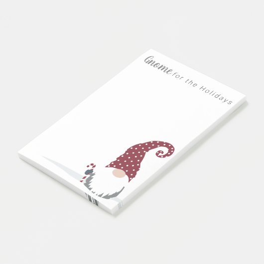 Gnome für Holidays skandinavisches Design Post-it Klebezettel (angewinkelt)