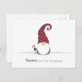 Gnome für Holidays skandinavisches Design Postkarte (Vorne/Hinten)