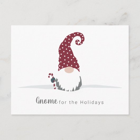 Gnome für Holidays skandinavisches Design Postkarte (Vorderseite)