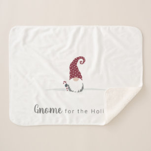 Gnome für Holidays skandinavisches Design Sherpadecke