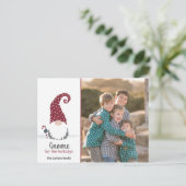 Gnome für Holidays skandinavisches Tomte Design Postkarte (Stehend Vorderseite)