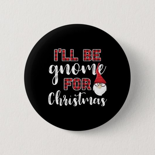 Gnome für Weihnachten Button (Vorderseite)