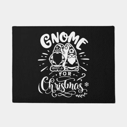 Gnome für Weihnachten Fußmatte (Vorderseite)