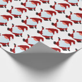 Gnome für Weihnachten Geschenkpapier (Ecke)