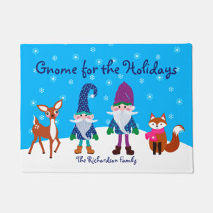 Gnome für Weihnachten in Feiertagen Fußmatte