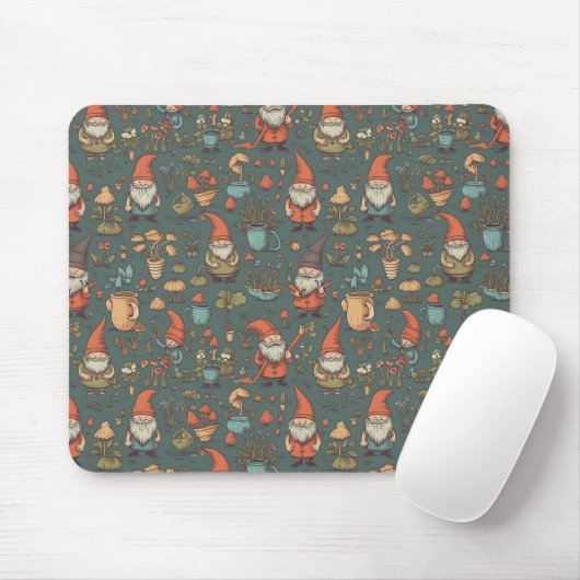 Gnome Garden Mousepad (Mit Mouse)